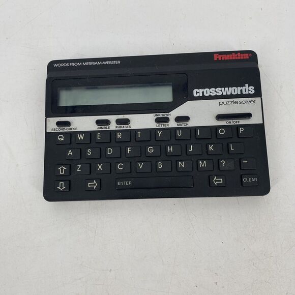 Franklin Electronics Crossword Puzzle Solver CW-50 Tested Working - Picture 2 of 4